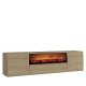 FUNZI LIVING Elodi Fireplace - TV-bord i safir ek