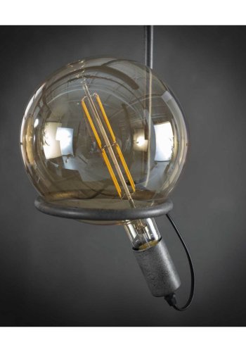 FURBO rund LED-pre - gult glass