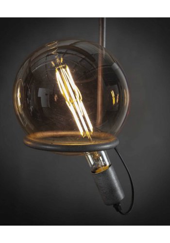 FURBO rund LED-pre - gult glass