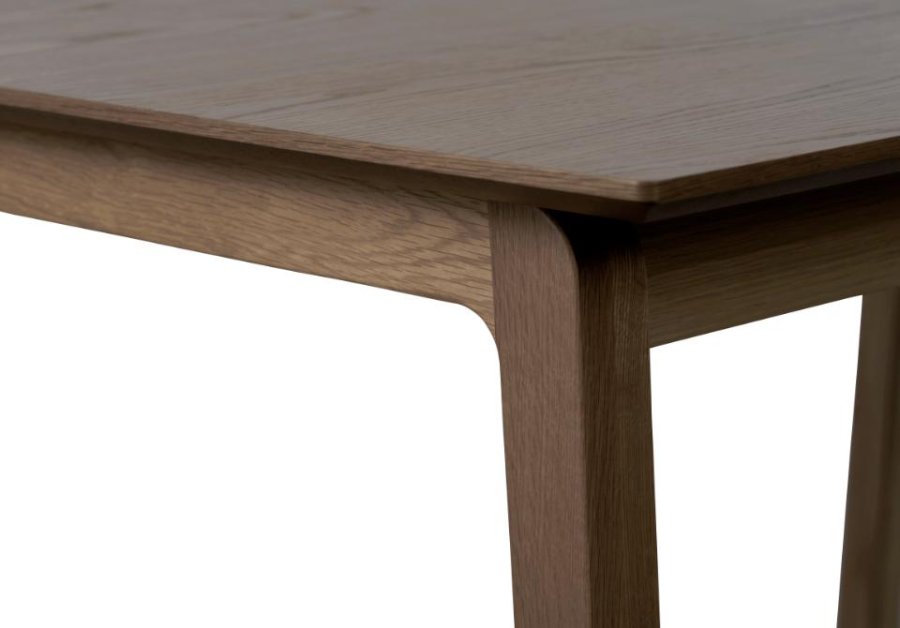 Bari spisebord, m. butterflybordplade - rgfarvet egefinér og egetr (95x140-200)