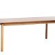 Bari matbord, m. fj&auml;rilsbordsskiva - naturlig ekfan&eacute;r och ektr&auml; (95x190-290)