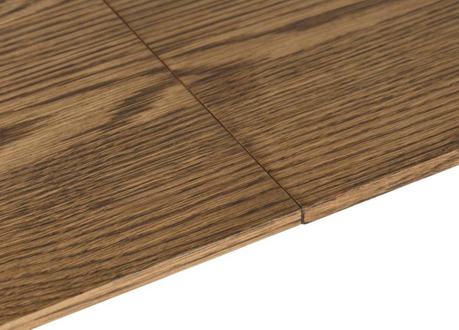 Bari spisebord, m. butterflybordplade - rgfarvet egefinér og egetr (95x190-290)