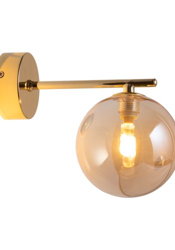 TK Estera vegglampe - gull glass og metall