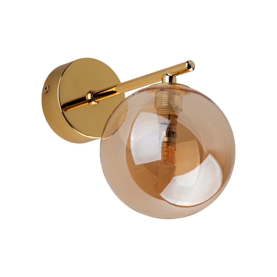 TK Estera vegglampe - gull glass og metall