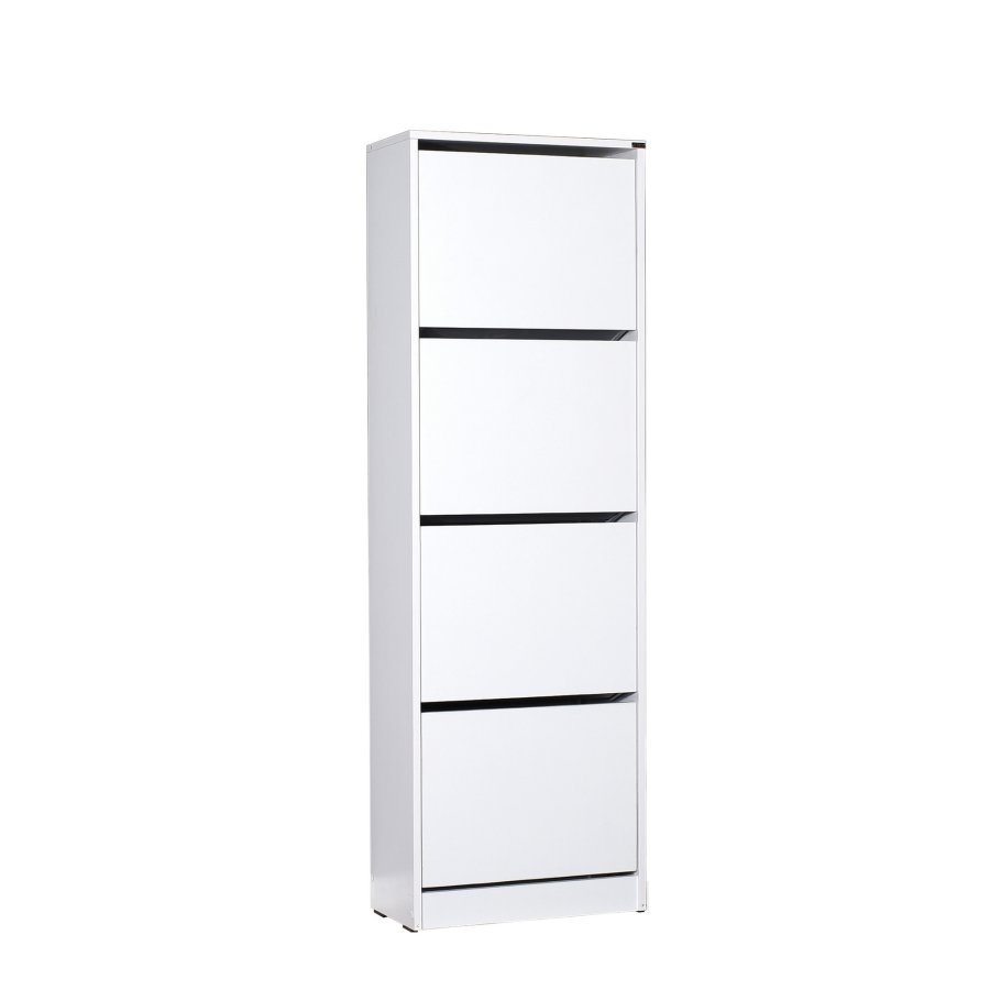 FUNZI LIVING SHC Schuhschrank, m. 4 Türen - weißes Melamin