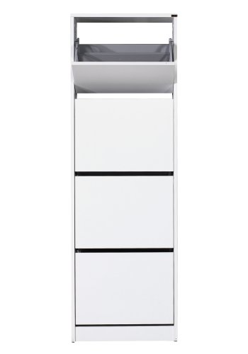 FUNZI LIVING SHC Schuhschrank, m. 4 Türen - weißes Melamin