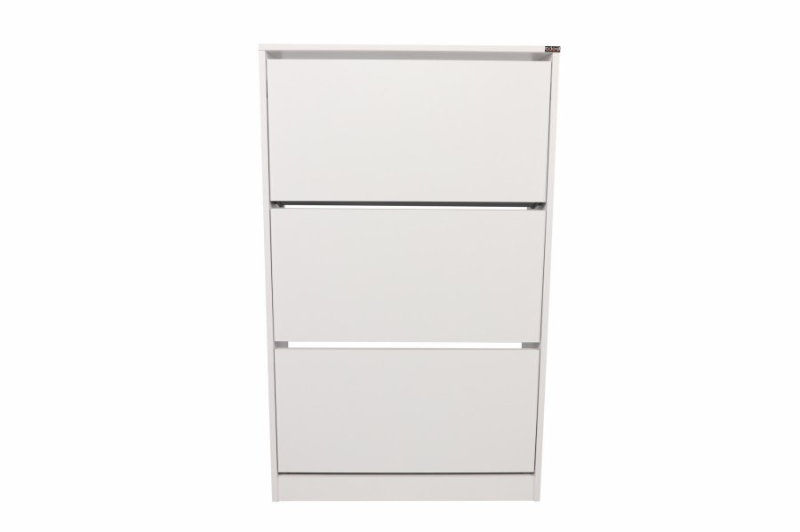 FUNZI LIVING SHC Schuhschrank, m. 3 Türen - weißes Melamin