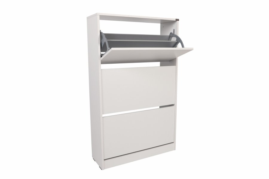 FUNZI LIVING SHC Schuhschrank, m. 3 Türen - weißes Melamin