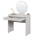 NORDVÄRK Tmu-701-Vv-1 sminkebord, m. speil, 1 skuff - melamin (90x47)