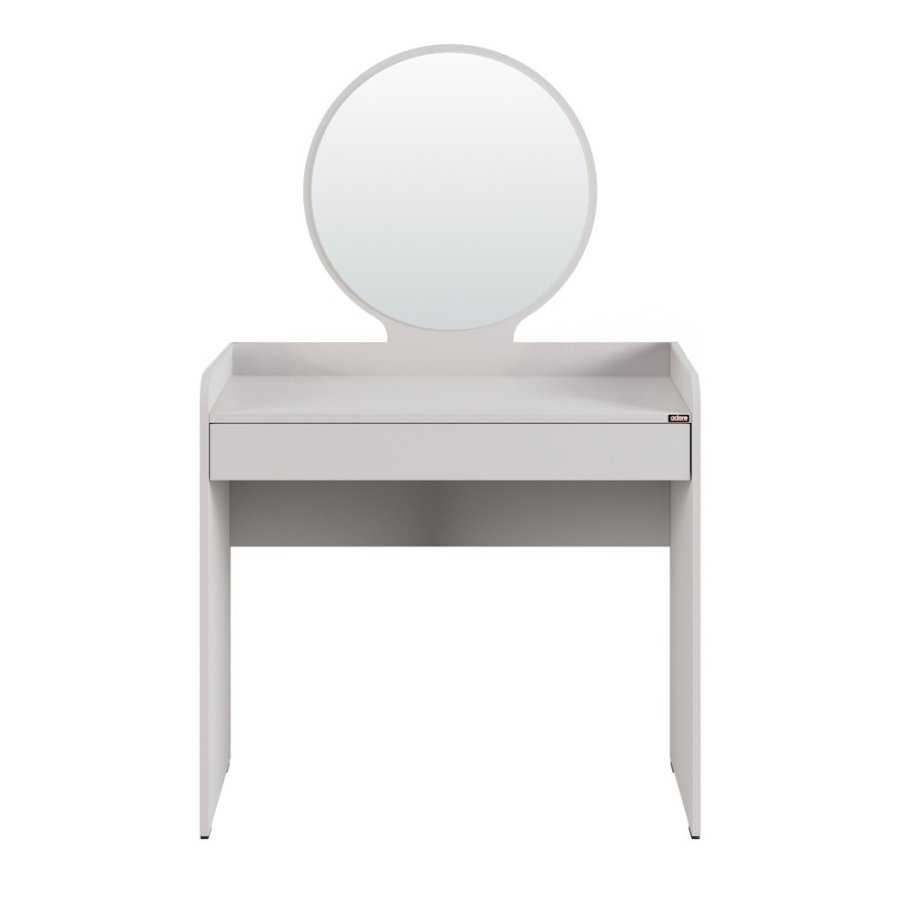NORDVÄRK Tmu-701-Vv-1 sminkebord, m. speil, 1 skuff - melamin (90x47)