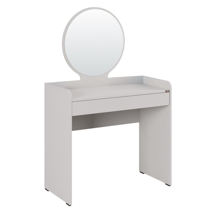NORDVÄRK Tmu-701-Vv-1 sminkebord, m. speil, 1 skuff - melamin (90x47)