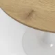 KARE DESIGN Schickeria spisebord, rund - laminat m. egetrslook og hvid stl (80)