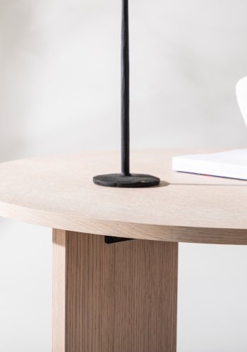 VIND COLLECTION Askerön salongbord, rundt - hvitkalket finer (80)