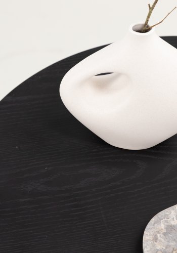 VIND KOLLEKSJON Saltö Stort salongbord, rundt - svart finer (85)