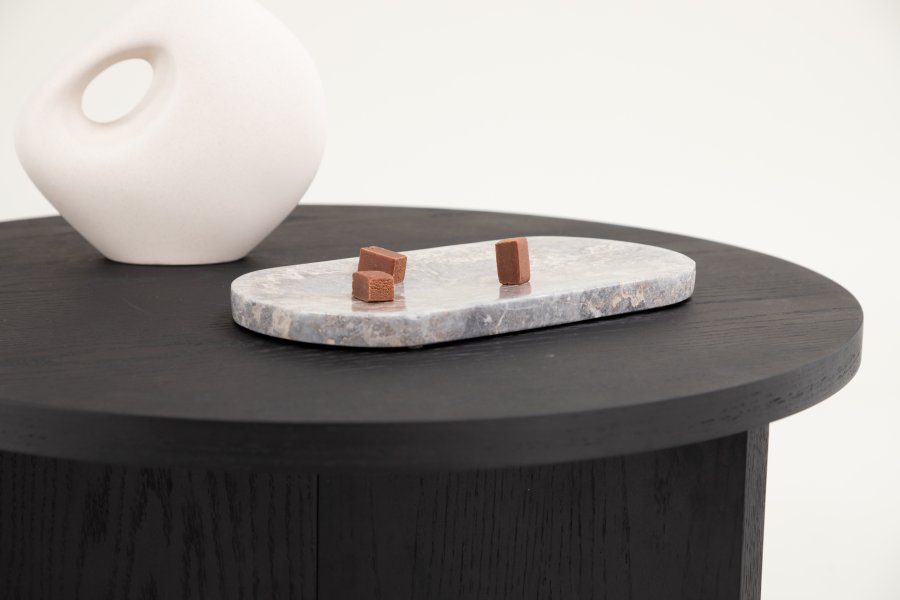 VIND KOLLEKSJON Saltö Stort salongbord, rundt - svart finer (85)