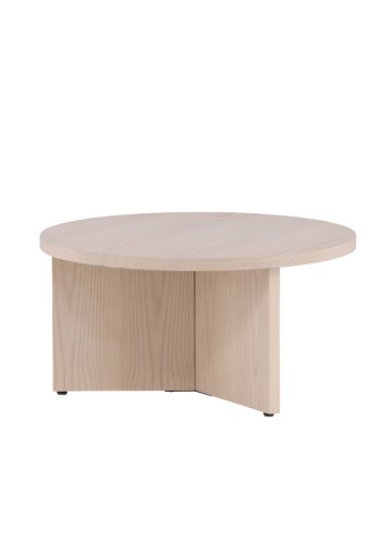 VIND KOLLEKSJON Saltö Stort salongbord, rundt - hvitkalket finer (85)