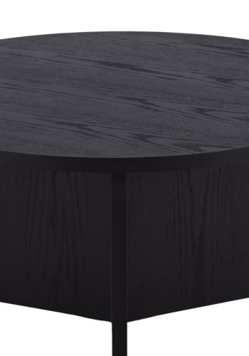 VIND KOLLEKSJON Saltö Lite salongbord, rundt - svart finer (65)