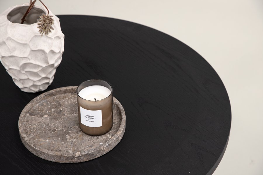 VIND KOLLEKSJON Saltö Lite salongbord, rundt - svart finer (65)