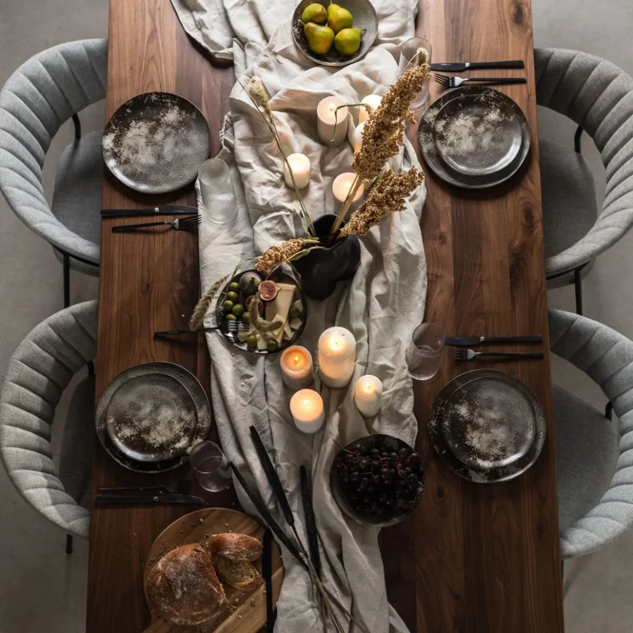 KARE DESIGN Savanna middagstallerken, kologisk - brun/gr matt keramikk (26)