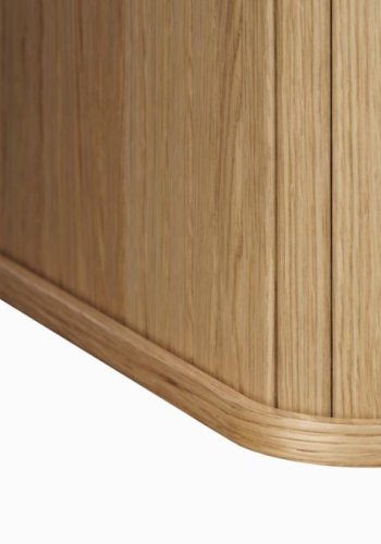 Nola spisebord, bdform - natur egefinér (100x190)
