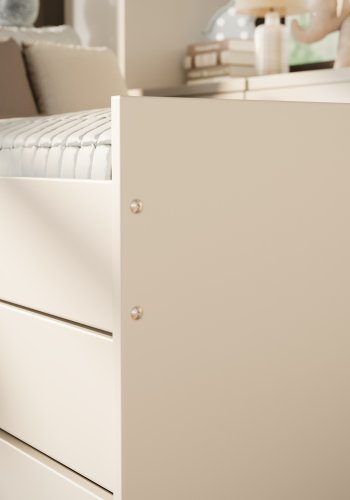 KOCOT KIDS Seng Leon hvit 200 med madrass