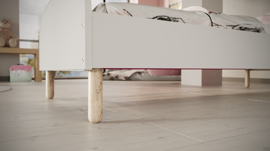 KOCOT KIDS Seng Emma hvit 200 med madrass