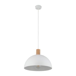 TK Oslo loftlampe - hvid metal og tr