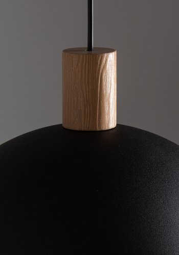 TK Oslo taklampe - sort metall og tre