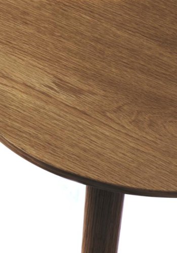 Adda salongbord, trekantet - rkt eikefiner og lamell eik (sett med 2)