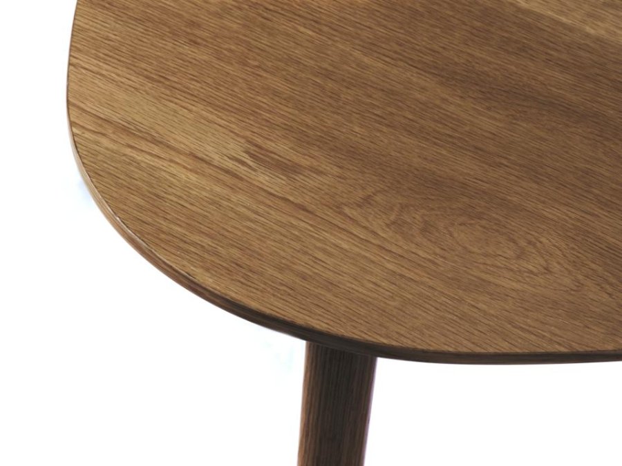 Adda salongbord, trekantet - rkt eikefiner og lamell eik (sett med 2)