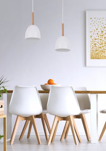 TK Nord taklampe - hvit metall