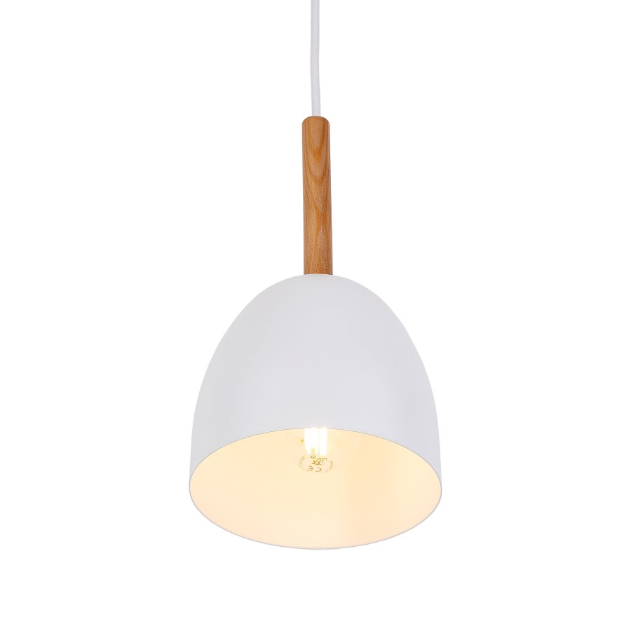 TK Nord taklampe - hvit metall