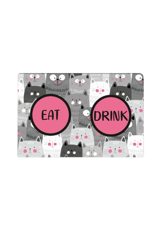 TEPPI kattmatta, rektangulär - flerfärgad PVC (45x70)