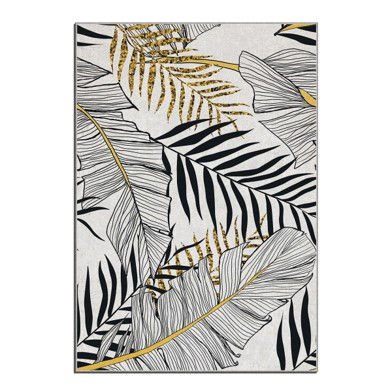 TEPPI ALHO gulvtppe, m. mnster, rektangulr - multifarvet polyester (120x180)