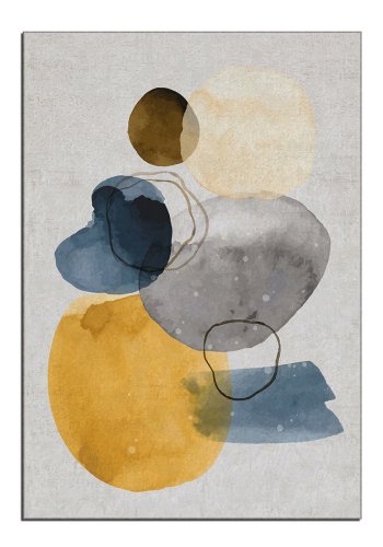 TEPPI ALHO gulvtppe, m. mnster, rektangulr - multifarvet polyester (160x230)