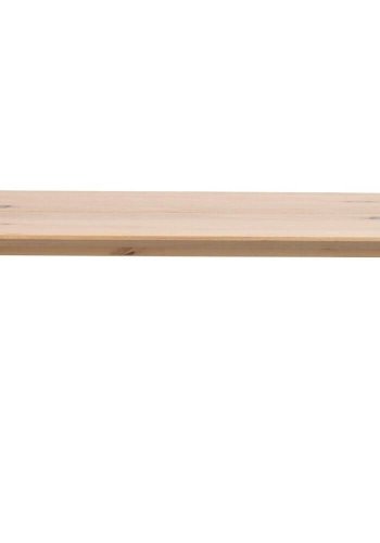 ROWICO Melville rektangulrt sofabord - hvidpigmenteret vildeg tr og sorte metalben (140x65)