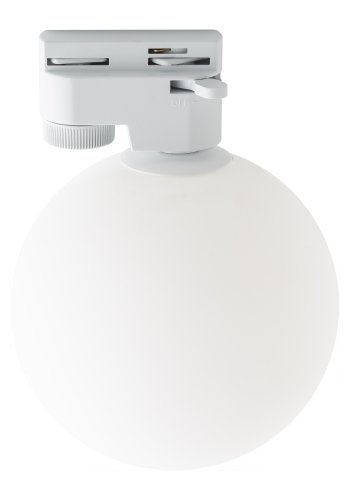 TK Tracer taklampe - hvitt glass og hvitt metall