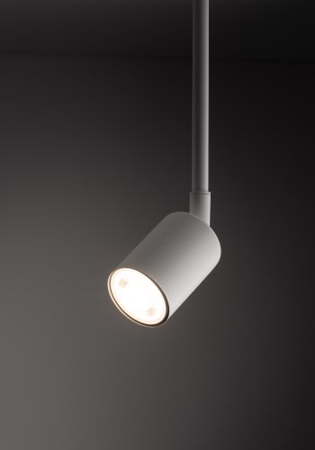 TK Tracer Long loftlampe - hvid metal