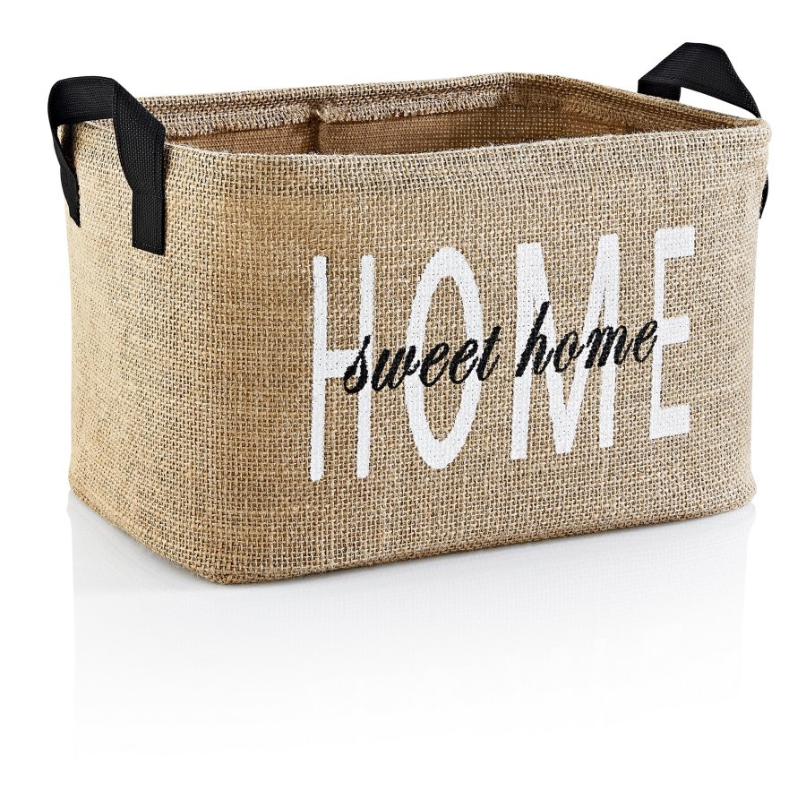 NORDVÄRK YLC479 filtkurv, m. hndtak, rektangulr - lysebrun jute