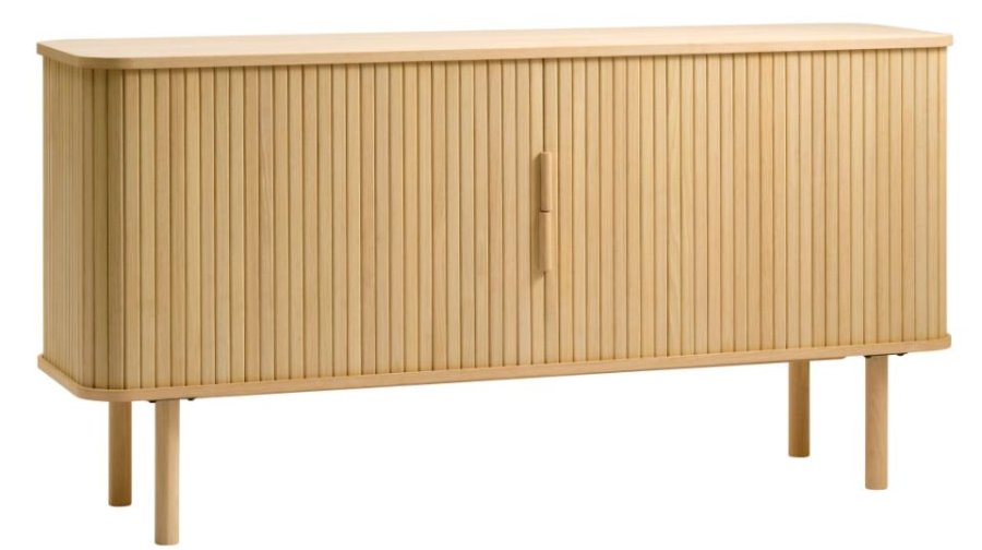 Cavo Sideboard, m. 2 Schiebetüren und 2 Regalen - Eiche natur (160x45)