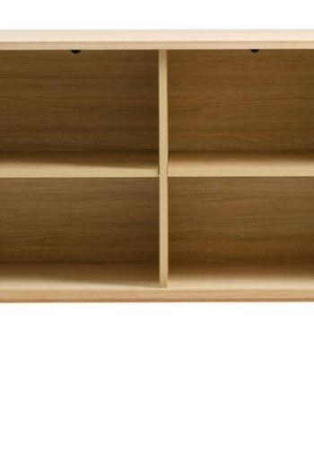 Cavo Sideboard, m. 2 Schiebetüren und 2 Regalen - Eiche natur (160x45)