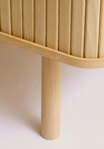 Cavo Sideboard, m. 2 Schiebetüren und 2 Regalen - Eiche natur (160x45)