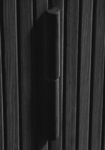 Cavo Sideboard, m. 2 Schiebetüren und 2 Regalen – Eiche schwarz (160x45)