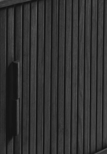 Cavo Sideboard, m. 2 Schiebetüren und 2 Regalen – Eiche schwarz (160x45)