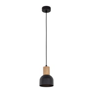 TK Cairo loftlampe - natur tr og sort metal