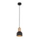 TK Cairo loftlampe - natur tr og sort metal