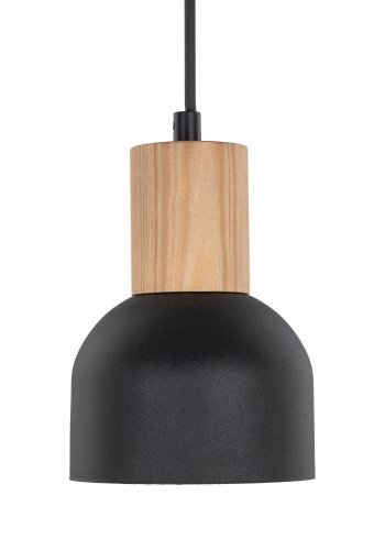 TK Cairo loftlampe - natur tr og sort metal