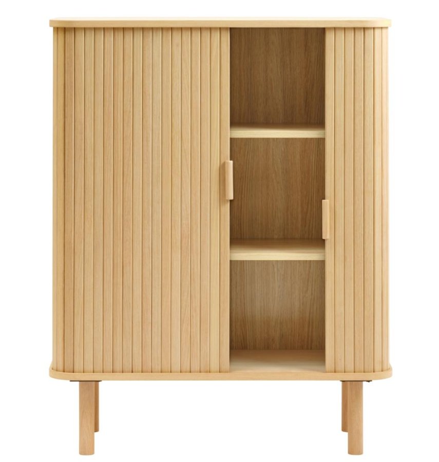 Cavo Schrank, mit 2 Schiebetüren und 2 Einlegeböden – Eiche natur