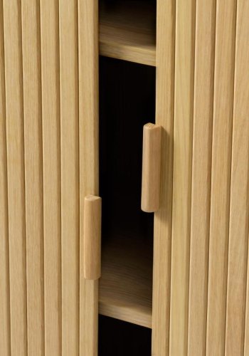 Cavo Schrank, mit 2 Schiebetüren und 2 Einlegeböden – Eiche natur