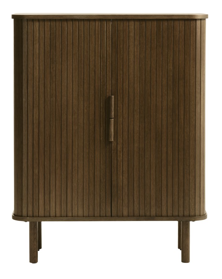 Cavo Schrank, mit 2 Schiebetüren und 2 Einlegeböden – geräucherte Eiche